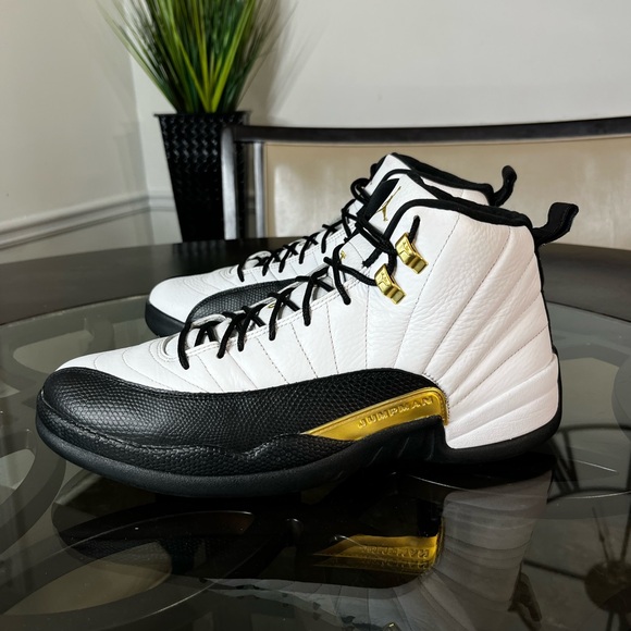 Jordan Other - Nike Air Jordan Retro XII 12
Royalty Taxi White Gold Black
Sz 13
